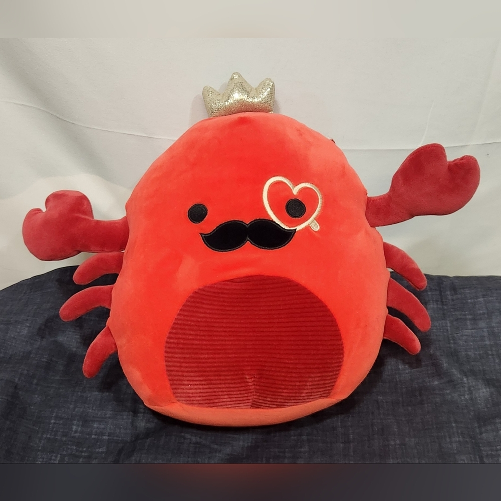 Squishmallows 16" Georgios Red Crab w/ Gold Crown